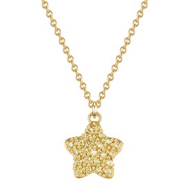 GLANZSTÜCKE MÜNCHEN Lulus Little Things Children's Necklace 925 Sterling Silver with Zirconia, Silver, Cubic Zirconia