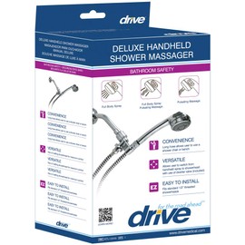 Drive Medical Deluxe Shower Spray Massager, Chrome