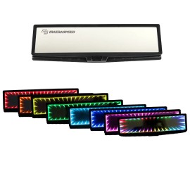 Unbranded MAZDASPEE COLOR CHANGE GALAXY MIRROR LED LIGHT CLIP-ON REAR VIEW WINK REARVIEW