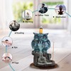 Ceramic Backflow Incense Burner Holder Owl Waterfall Incense Holder with