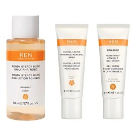 Ren Clean Skincare Tónico, Crema, Mascar Travel Kit 3 Piezas
