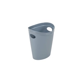 Addis Eco 100% Recycled Plastic Waste Paper Office Bedroom Trash Bin, 12 Litres, Light Grey