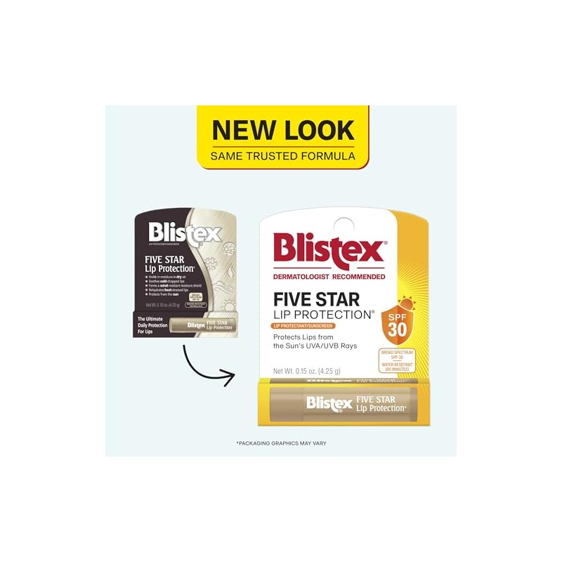 Blistex Five Star - Protección labial SPF 30 0.15 oz