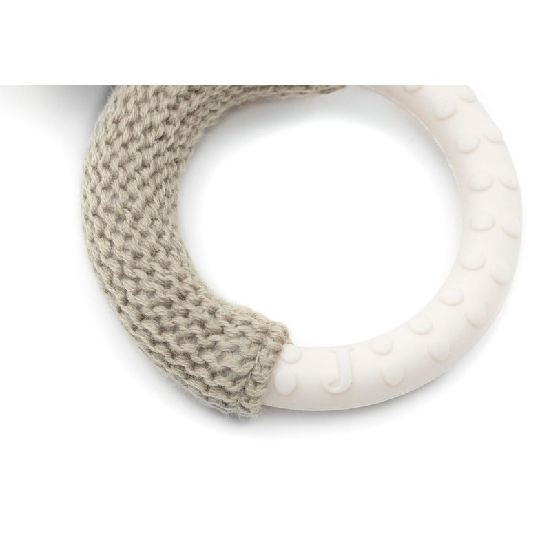 Jollein 101-007-67077 Rattle / Teether Fox White/Olive