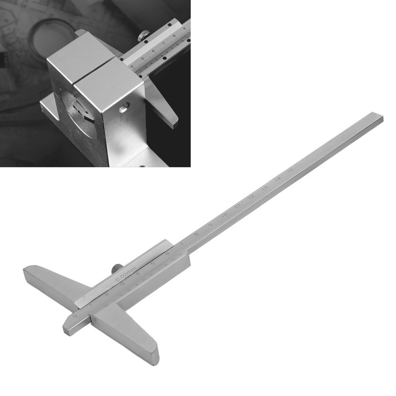 0‑150mm Depth Vernier Caliper 0.02mm Accuracy Gauge Instrument Ruler Depth