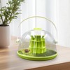 Round Transparent Snail Terrarium Kit, Portable Plastic Habitat with Air