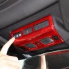 autopart2021 Red Carbon Fiber Reading Light Cover Trim Frame For