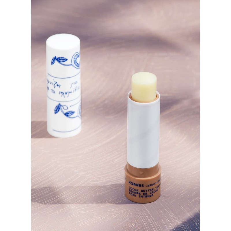 KORRES Nourishing Lip Balm Cocoa Butter, Extra Care for Dry