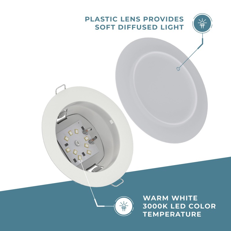Manufacturers' Select ITC Radiance RV LED Overhead Light with Warm