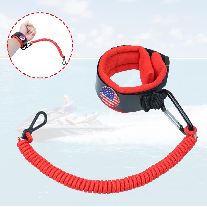GZZTORES Jet Ski Lanyard Boat Kill Switch Key Lanyards Wrist