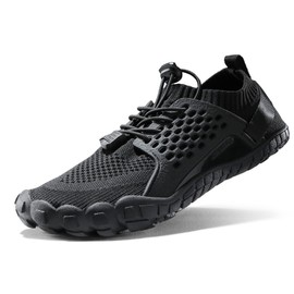 NORTIV 8 Zapatos de Agua para Mujer de Secado R?Pido Zapatos de Piscina para Playa, Yoga, Surf Black Size 7 M US Treklady-2