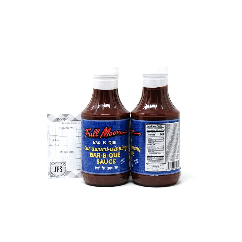 Full Moon BBQ Sauce, 2- 16 Ounce Bottles Bundled With