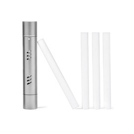Altatac Car Vent Clip Essential Oil Diffuser Freshener with 4 Fragrance Refill Sticks - 2 Pack-Silver