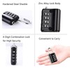 2 Pack Combination Padlock, 4 Digit Resettable Outdoor Waterproof Padlock