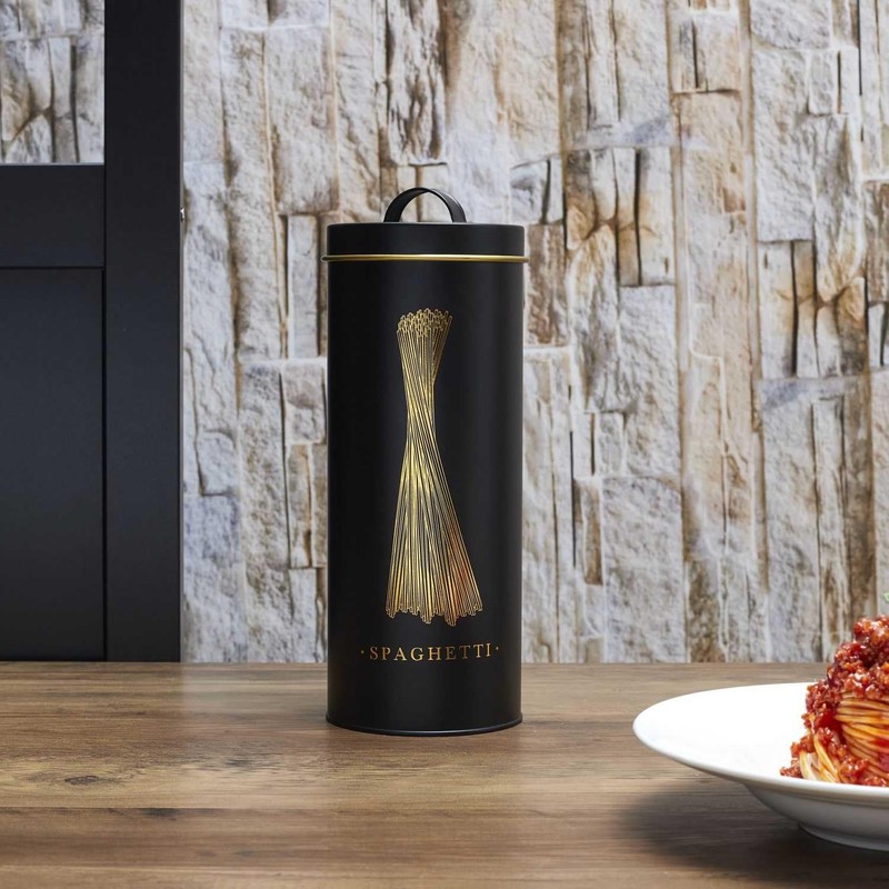 COOK CONCEPT, BT6814, Elegant Metal Box for Spaghetti, Modern Design,
