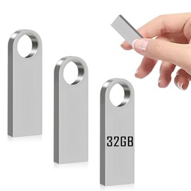IOPDXZW 3 pcs 32gb Memoria USB, Memoria Flash USB 3.0, Alta compatibilidad, Carcasa de aleacin de Zinc, Compatible Windows, Lunux, Mac