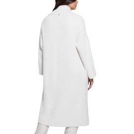 GUESS Women's Long Sleeve Vero Oversized Midi Cardigan, Dove White