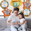 Hjvvr Fathers Day Decoration,5pcs Dad Balloons,18inch Daddy Foil Balloons,Best Dad
