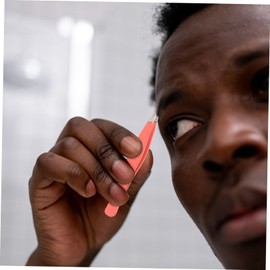 Mikinona 4pcs Mini Stainless Steel Brow Tweezers Set Ergonomic Eyebrow Clamps for Precision Grooming Cosmetic Tool for Men and Women Durable and Practical for Daily Use