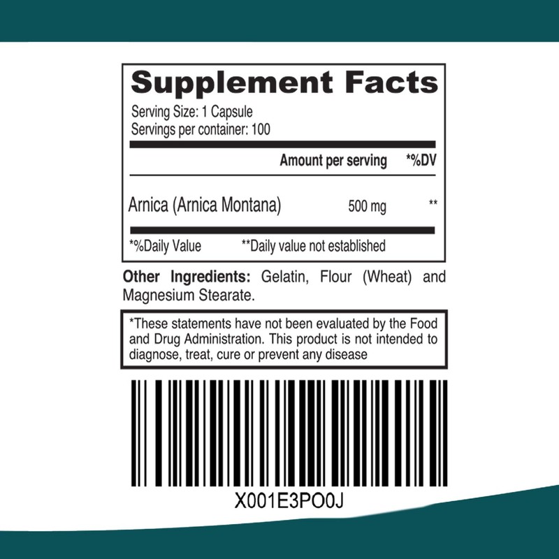 ELP ESSENTIAL Arnica Montana Capsules 100 Capsules