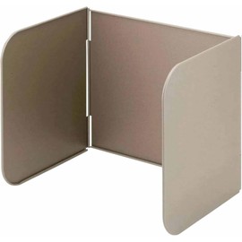 Shimomura Planning 43155 Quick Use Range Guard, 3 Sides, Gray, Made in Japan, Fluorine Processed, Easy to Clean, Firmly Enclosed, Compact Storage, Gas and Induction Compatible, Foldable, U-Shaped,
