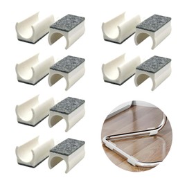 Pack of 12 chair gliders, cantilever chair gliders, felt gliders for cantilever chairs, 25 mm swing chair gliders, scratch resistant and noise reducing, cantilever chair for parquet, laminate, ceramic