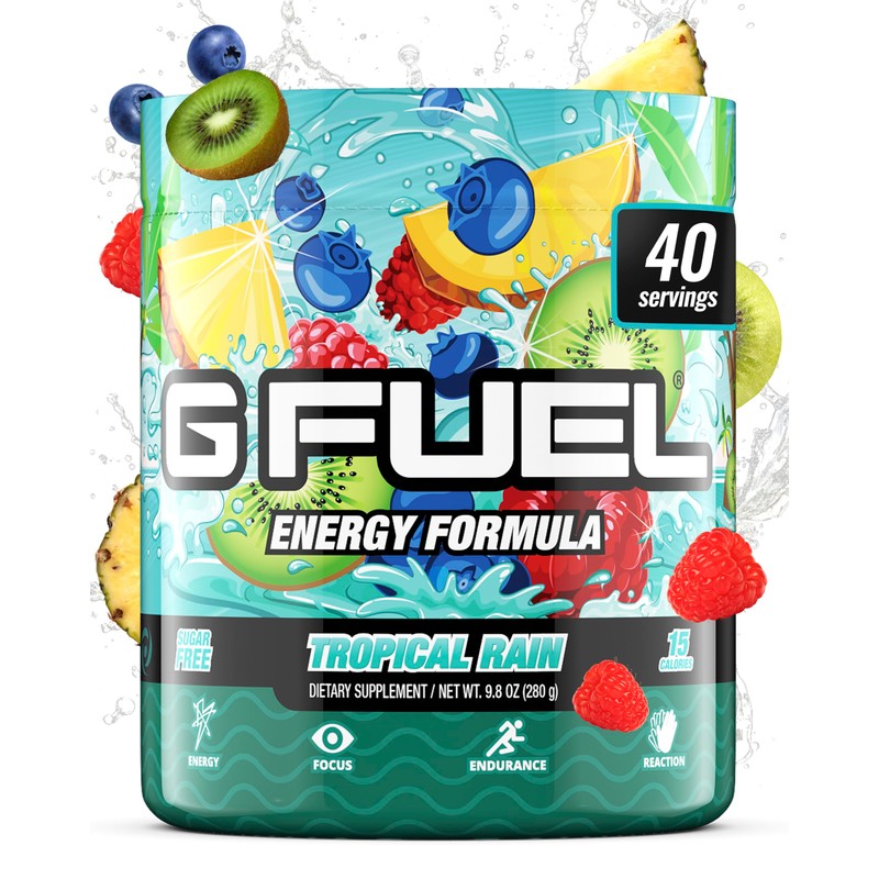 Gamma Labs G Fuel Tropical Rain Energy Drink Powder, Pre