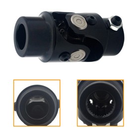 3/4" 30 Spline X 3/4" Round Steering Universal Joint U Joint Shaft Coupler Black - UC043