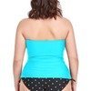 RELLECIGA - playera de tankini fruncida para mujer, Azul-cielo, XL