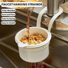 Food Waste Filter Basket, Anti-Clogging Sink Filter Basket, Fruits Washing Strainers Colander for Home Restaurant Apartment Counter