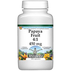 Papaya Fruit 4:1-450 mg (100 Capsules, ZIN: 521057) - 3 Pack
