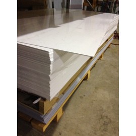 Duco Plastics and Supply Palopaque Rigid PVC White 1/8" 12" x 48" (1 Pack) Flat Sheet (3mm)