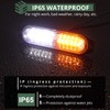 EYPINS LED Surface Mount Strobe Lights Kit,White Amber Flashing Car