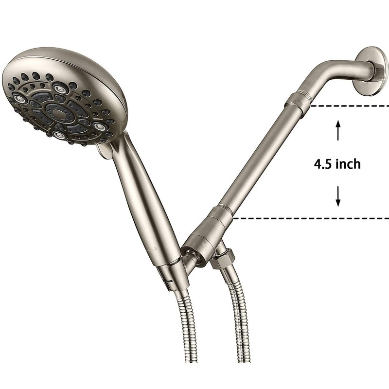 G-Promise 7 Inch Solid Brass Shower Arm Extender, Lower Shower