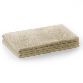 DecoKing Hand Towel 50 x 100 cm Beige Cotton Bamboo Viscose Absorbent Antibacterial Bamboo Bamby Cappuccino