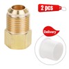 Brass Pipe Adapter - 1/4" SAE Female to 1/2" SAE