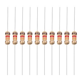 YOKIVE Pack of 100 Carbon Film Resistors 1/4 W 12 K Ohm 5% Tolerances Resistance Good for Crafts Electronic Projects (4 Colours Band 1.77 x 0.09 Inches)