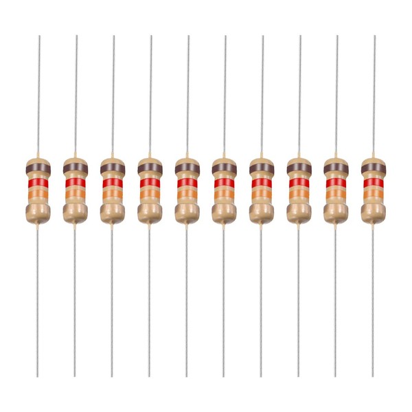 YOKIVE Pack of 100 Carbon Film Resistors 1/4 W 12