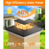 ENSLI 12 Pack 4x4 Solar Post Cap Lights Outdoor, 3
