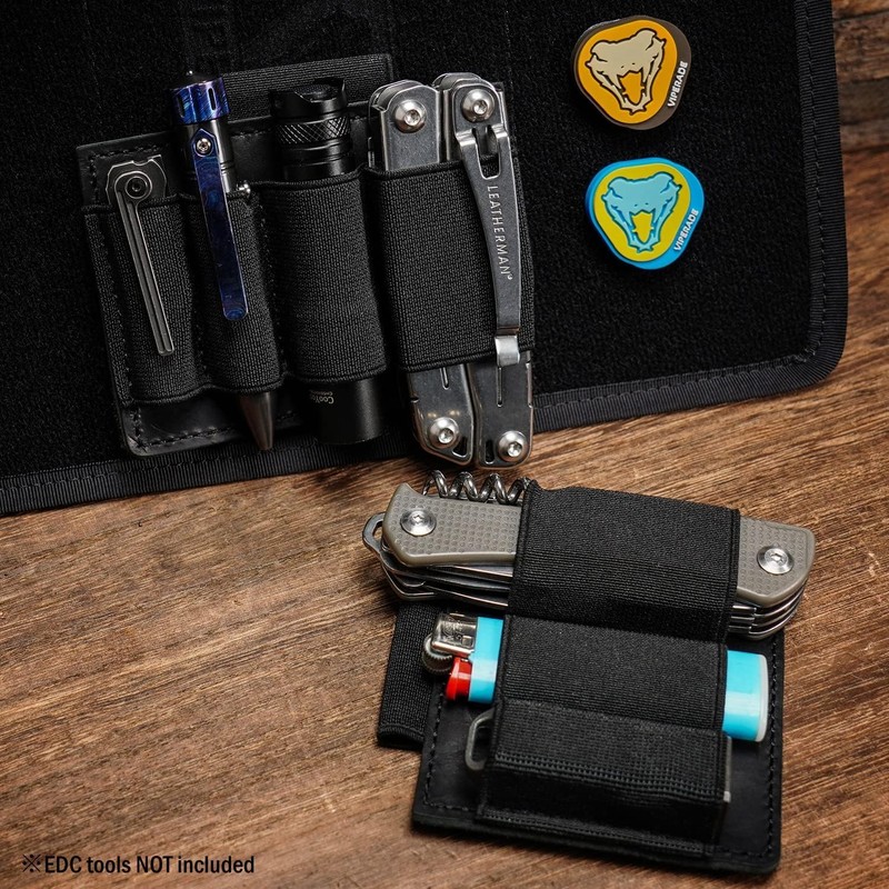VIPERADE PL7 Elastic EDC Organiser, Small Velcro Organiser Insert with