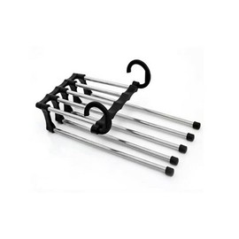 5 in1 Multi-functional Stainless-Steel Wardrobe Magic Clothes Hanger (Black)