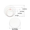 qiqee 9 Inch White Wave Cake Boards Round 15-Packs Circles