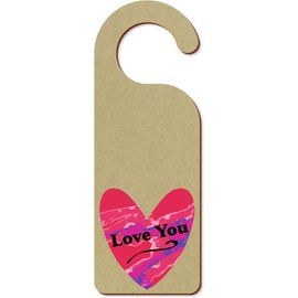 'Love You' 200mm x 72mm Door Hanger/Sign (DH00045452)