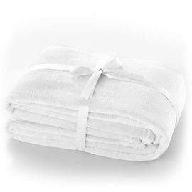 DecoKing Cuddly Microfiber Blanket Bedspread Fleece Faux Fur Blanket Fluffy and Soft Microfiber Blanket