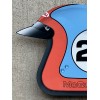 steve mcqueen RACING open face Helmet Style Sign lemans daytona