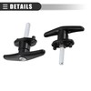 Motoforti Universal Truck Cap Locking, Car Accessories, Metal, Black, 2