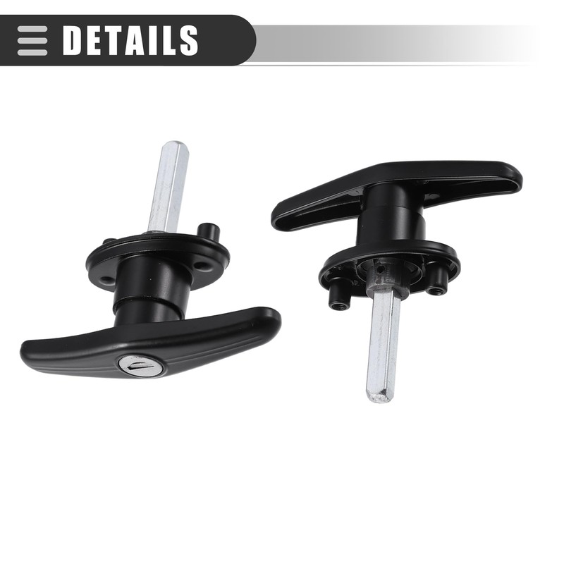 Motoforti Universal Truck Cap Locking, Car Accessories, Metal, Black, 2