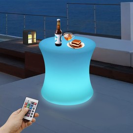 BYGOVICE 16'' LED Cube Chair Light, Rechargeable 16 RGB Colors Changing Light with Remote Control, Versatile LED Cube Lamp for Home Décor Parties Events and Mood Lighting, IP54 Waterproof