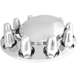 GG Grand General 40130 1-1/2" x 3 Chrome Plated ABS Front Axle Kit w/Push-in 1.5 inches Nut Cover