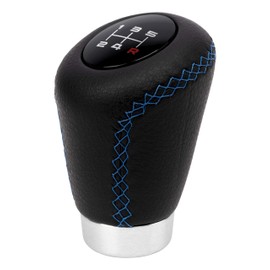BC CORONA OEM 2 - SHORT GEAR KNOB WITH TRIGGER 27MM GEAR LEVER LEATHER BLACK & BLUE
